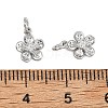 SHEGRACE Valentine's Day Brass Clear Cubic Zirconia Charms XGRQ3P737-577P-3