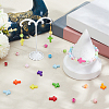 800Pcs 4 Styles Cross Theme Acrylic Beads MACR-PA0001-45D-4