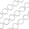 304 Stainless Steel Ring Link Chains CHS-G044-05P-06-1