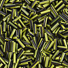 Opaque Colours Two Tone Seed Glass Bugle Beads SEED-T006-02A-04-3