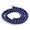Natural Lapis Lazuli Round Bead Strands G-F231-02-6mm-2