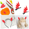 40Pcs 2 Style Demon Wing PU Leather Ornament Accessories FIND-GF0005-93A-5