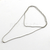 Tarnish Resistant 304 Stainless Steel Ball Chain Necklace Making X-NJEW-R225-05-1