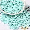 6/0 Opaque Baking Paint Glass Seed Beads SEED-M012-02A-04-1