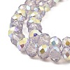Baking Paint Transparent Glass Beads Strands DGLA-A034-J8mm-B07-3