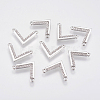 Brass Micro Pave Cubic Zirconia Charms KK-A144-035P-1
