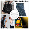 4Pcs 4 Styles Brass & 304 Stainless Steel Double Layer Chains for Jeans Pants with Alloy Star Charms AJEW-GO00009-7