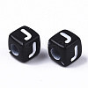 Opaque Acrylic Beads X-SACR-N002-01J-3