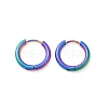 202 Stainless Steel Huggie Hoop Earrings EJEW-F111A-16mm-RC-4
