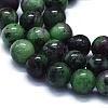 Natural Ruby in Zoisite Beads Strands G-E561-12-8mm-3