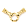 Brass Micro Pave Cubic Zirconia Fold Over Clasps LS-KK-P277-42G-1