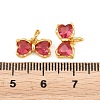 Brass Glass Pendants KK-K340-48G-02-3