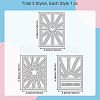Rectangle Carbon Steel Cutting Dies Stencils DIY-WH0309-1637-6