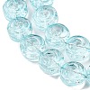 Baking Paint Transparent Glass Beads Strands GL-CBA2ED2-04A-3