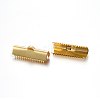 304 Stainless Steel Ribbon Crimp Ends STAS-P210-35G-2
