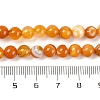 Natural Striped Agate/Banded Agate Beads Strands G-H037-A02-01-5