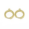 Brass Huggie Hoop Earring Findings PALLOY-F249-19G-1