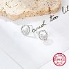 Anti-Tarnish Rhodium Plated 925 Sterling Silver Stud Earring XF5476-3-2