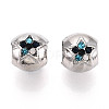 Alloy Rhinestone European Beads FIND-N009-11P-1