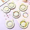 6Pcs 6 Styles Animal Theme Wood Single Bracelet Display Trays ST-CJ0022-03-6