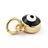 Rack Plating Brass Enamel Charms KK-G387-08G-4