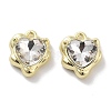 Rack Plating Alloy Rhinestone Charms PALLOY-F311-23G-01-1