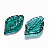 Transparent Baking Paint Glass Pendants DGLA-T002-04A-2