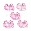 Transparent Glass Enamel Beads LAMP-V001-08-2