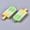 Rainbow Resin Pendants CRES-S359-30B-4
