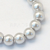 Baking Painted Pearlized Glass Pearl Round Bead Strands X-HY-Q003-6mm-62-2