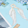 1Pc Satin Face Cloth Elastic Hair Accessories OHAR-LP0002-30-3