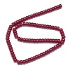 Lab Grown Red Corundum Beads Strands G-G106-O01-01-1-2