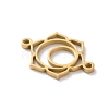 304 Stainless Steel Hollow Chakra Links STAS-S149-05C-2