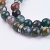 Natural Indian Agate Wrap Bracelets BJEW-E329-06E-5