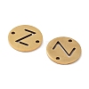 PVD Vacuum Plating 201 Stainless Steel Hollow Flat Round Links FIND-R149-03Z-G-2