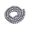 Electroplate Glass Beads Strands EGLA-A044-P6mm-A10-3