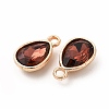 Faceted Glass Rhinestone Pendants GLAA-I051-A11-3