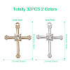 Cheriswelry 32Pcs 2 Colors Zinc Alloy Pendants ALRI-CW0001-01-4