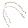   2Pcs 2 Colors Resin Imitation Pearl Bead Bag Straps FIND-PH0008-24A-1