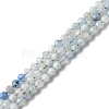Natural Aquamarine Beads Strands X-G-E411-19E-4mm-1