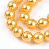 Baking Paint Pearlized Glass Pearl Bead Strands HY-N002-6mm-A08-4
