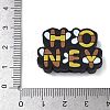 Bees Themed Food Grade Eco-Friendly Silicone Focal Beads SIL-L008-02C-3