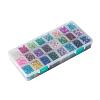 Spray Painted Crackle Glass Beads CCG-JP0001-01B-3