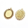 Tibetan Style Oval Alloy Pendant Cabochon Settings LS-X-TIBEP-Q054-44AG-RS-4