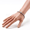 Energy Power Non-magnetic Synthetic Hematite Stretch Bracelet for Men Women BJEW-JB06797-02-3