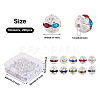 200Pcs 10 Colors Alloy Rhinestone Beads FIND-CW0001-09-3