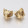 Ion Plating(IP) 304 Stainless Steel European Beads Enamel Settings STAS-J022-089G-1