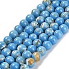 Assembled Synthetic Stone and Trochus Shell Beads Strands G-B128-08A-08-1