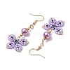 Glass Dangle Earrings EJEW-MZ00259-02-4