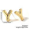 Brass Stud Earrings LS-UV9543-25-1